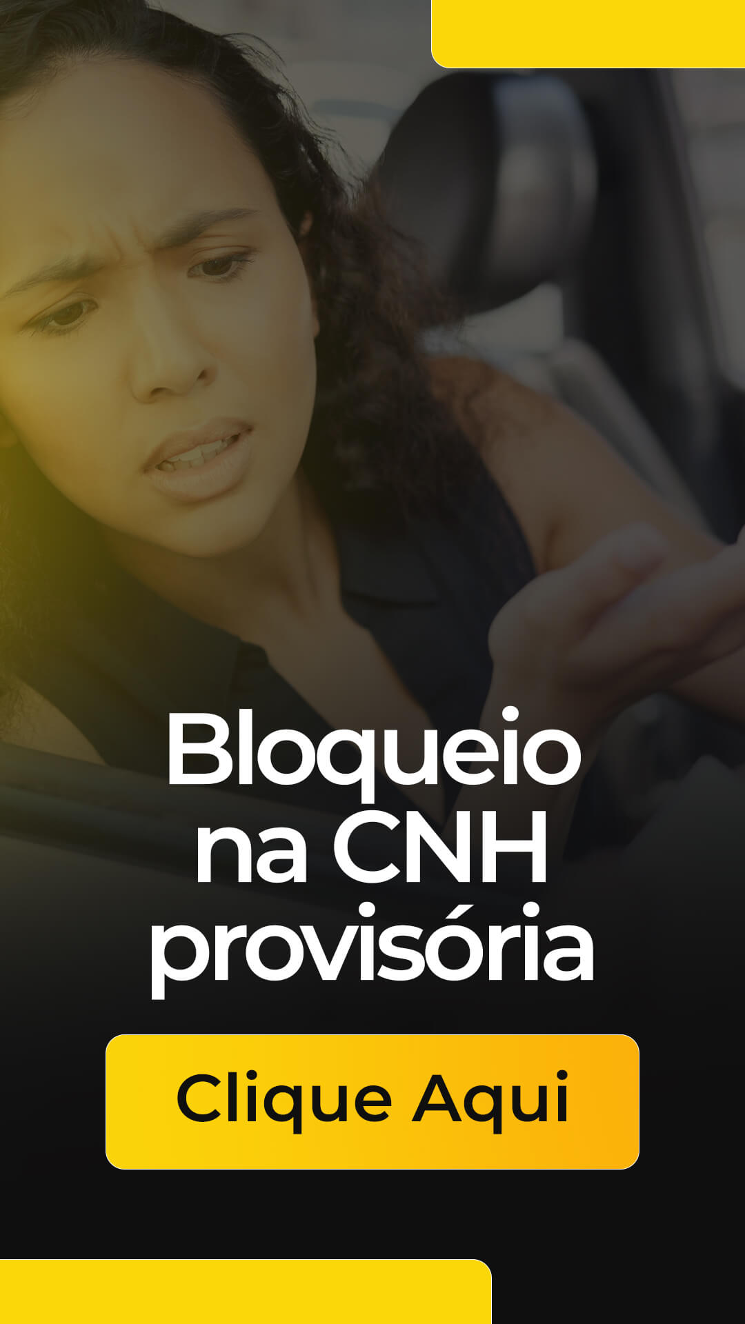 Bloqueio na CNH provisória